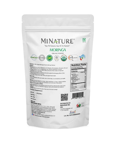 Organic Moringa Powder 226g - USDA Certified