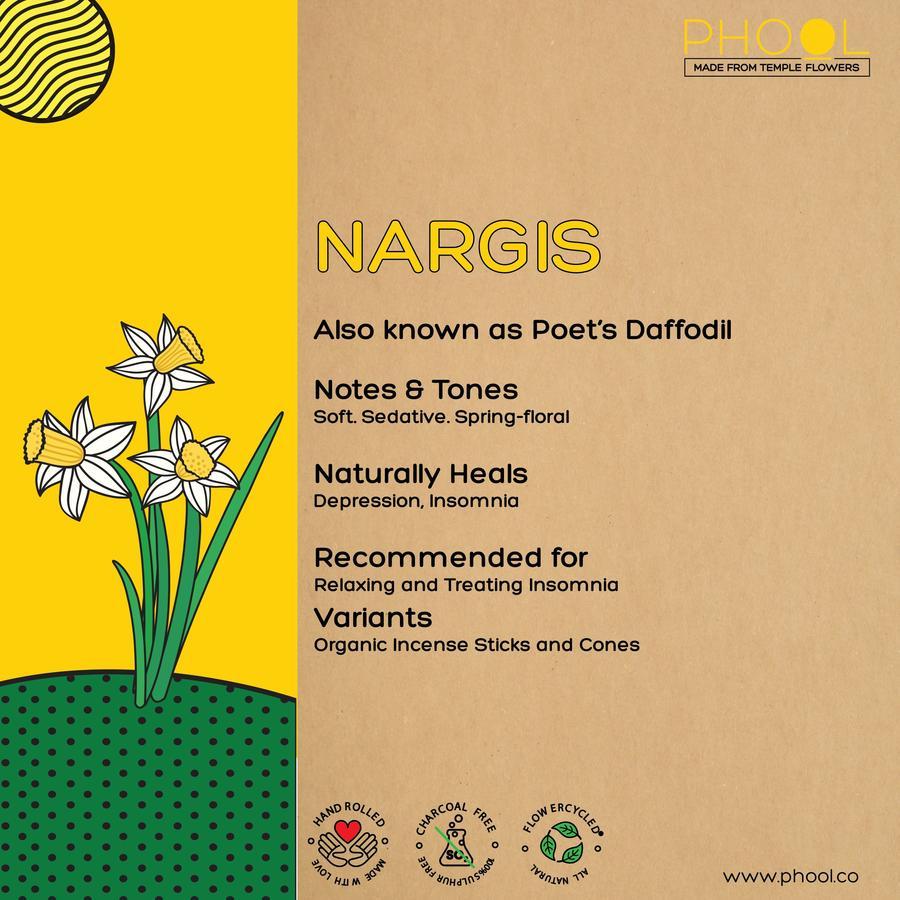 Nargis - Natural Incense Sticks by Phool