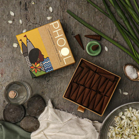 Nargis - Natural Incense Cones by Phool