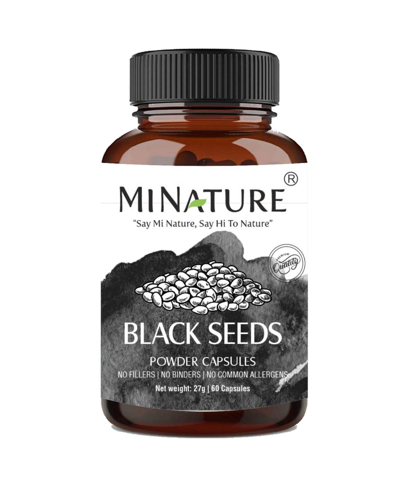 100% Natural Black Seed Capsules 60 Veg Caps | 450mg