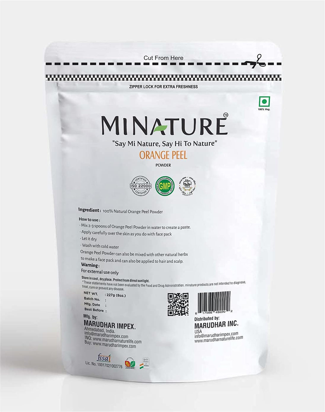 Orange Peel Powder, Ayurveda Store NZ