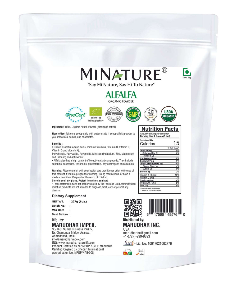 Organic Alfalfa Powder 227g