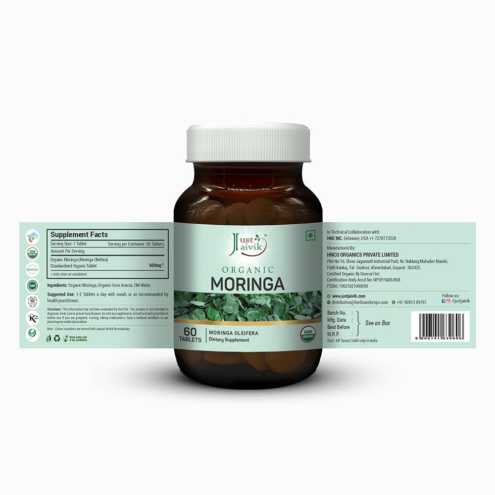 Organic Moringa Tablets - 600mg