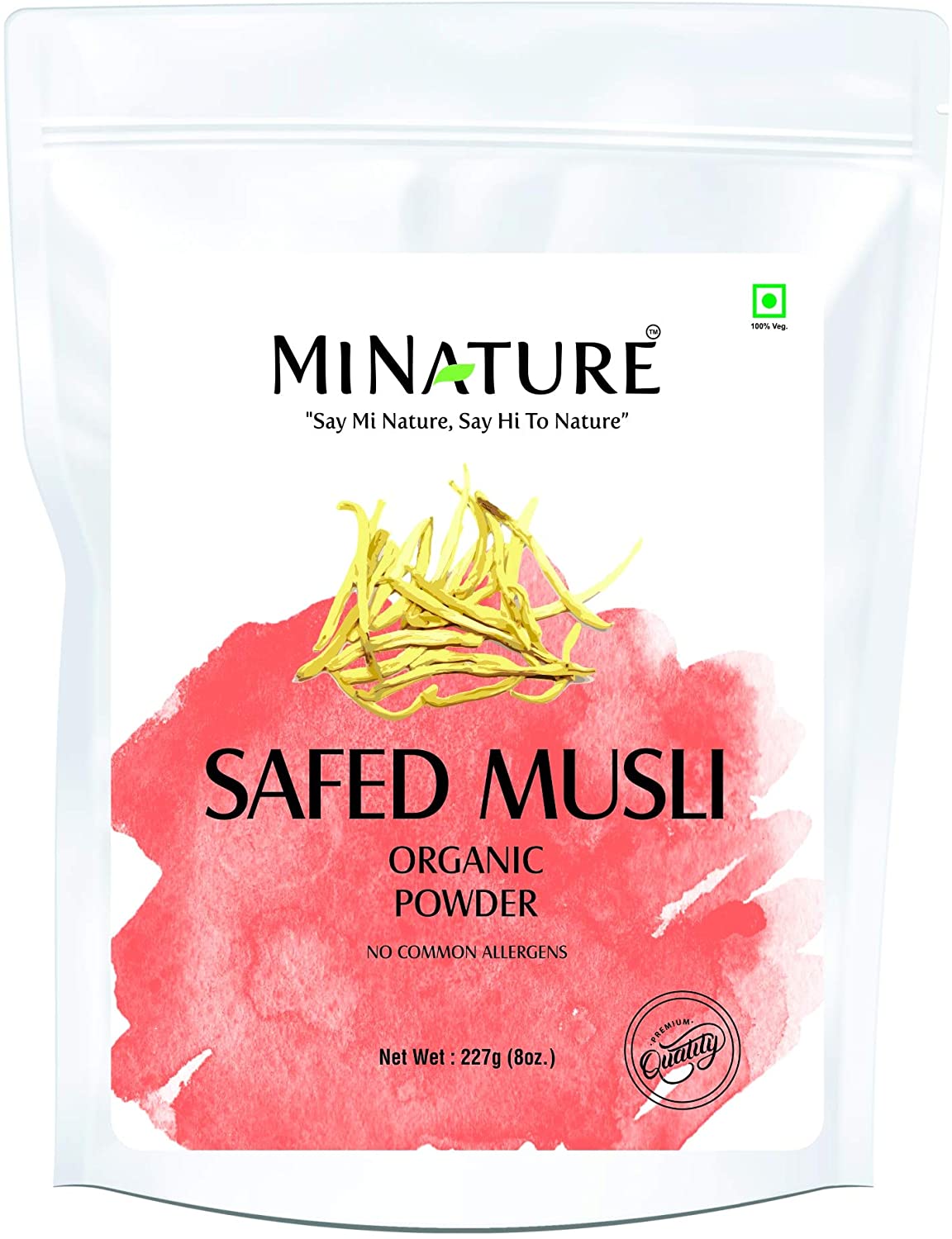 Organic Safed Musli Powder 227g - USDA Certified