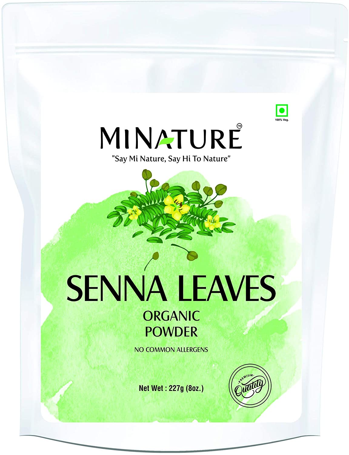 Organic Senna Leaves Powder 227g - USDA CERTIFIED