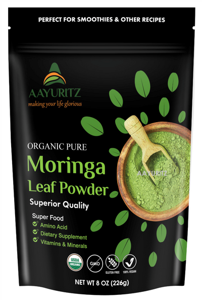 Organic, Moringa Powder, Ayurveda Store