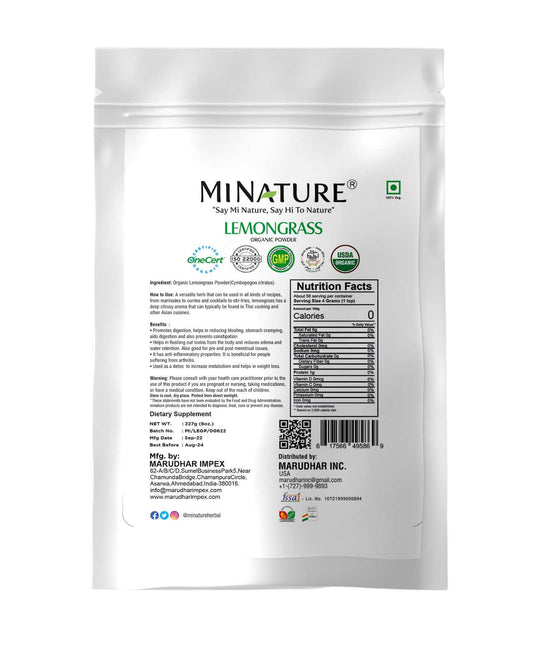 Lemongrass Powder, Cymbopogon citratus, Minature, Ayurveda Store NZ