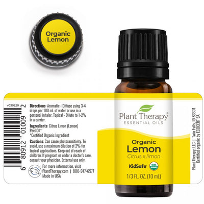 Organic Lemon Essential Oil - USDA Certified