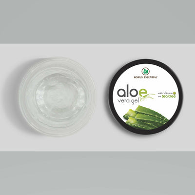 Aloe Vera Gel With Vitamin E and Tea Tree For Skin & Hair