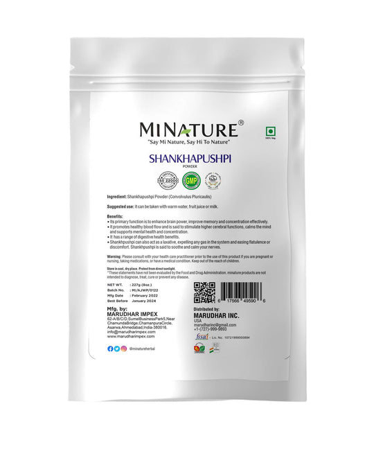 100% Natural Shankhapushpi Powder